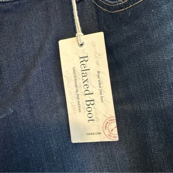 Torrid Luxe Slim Boot Jeans 20R NWT Dark Wash Stretch Denim Curve Love Fit - Picture 6 of 11